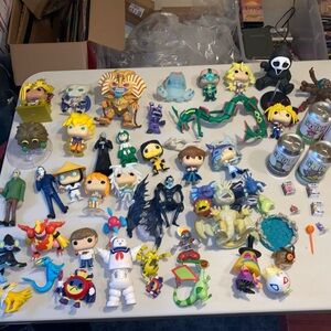 Colorful Kids Toy Collection Pokemon and funko pop and other figures